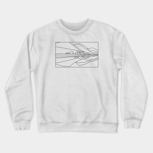 Lake George Reflection Crewneck Sweatshirt by TheCosmicTradingPost